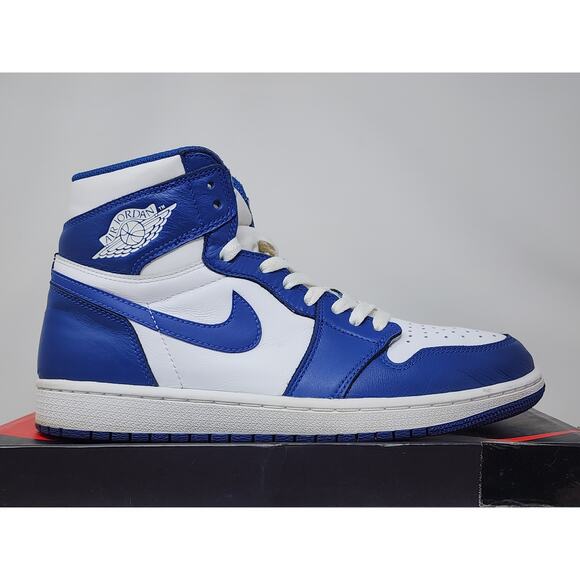 Air Jordan 1 Retro High OG STORM BLUE 555088-127 Size 9.5 WORN - Picture 5 of 8